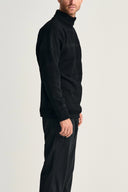 FISHERMAN sweater | høj hals, black void