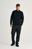 STARK-III sweater | høj hals, black void