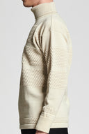 FISHERMAN sweater | høj hals, natural white