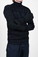 AMALGAM mittens, black melange