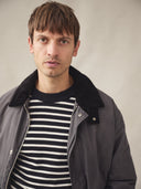 NAVAL crew neck | rund hals, navy blue / natural white