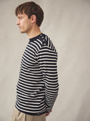 NAVAL crew neck | rund hals, navy blue / natural white