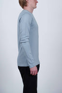 RITE crew neck, light blue moiré