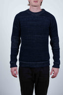 TEMPORAL crew neck, blue static mix