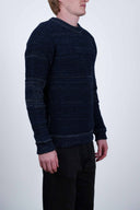 TEMPORAL crew neck, blue static mix