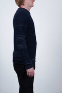 TEMPORAL crew neck, blue static mix