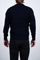 ANGLER C crew neck | rund hals, solid blue