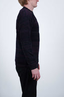 FISHERMAN crew neck, purple melange mix