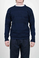 FISHERMAN crew neck, blue brain