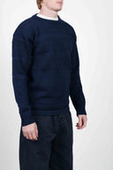 FISHERMAN crew neck, blue brain