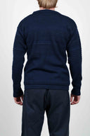 FISHERMAN crew neck, blue brain