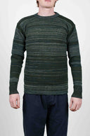 FISHERMAN crew neck, metallic forest mix