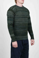 FISHERMAN crew neck, metallic forest mix