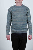 FISHERMAN crew neck, verdigris mix