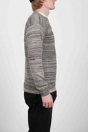 FISHERMAN crew neck, triple grey mix