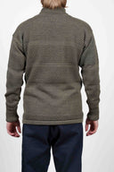 FISHERMAN sweater | høj hals, kevlar green melange