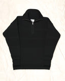 FISHERMAN half zip, black void