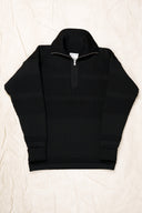 FISHERMAN half zip, black void