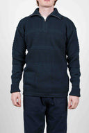 FISHERMAN short zip | kort lynlås, mental blue