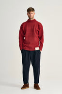 FISHERMAN sweater | høj hals, dannebrog red, OB Edition