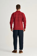 FISHERMAN sweater | høj hals, dannebrog red