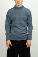FISHERMAN sweater | høj hals, slate blue