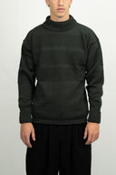 FISHERMAN sweater | høj hals, dark forest green