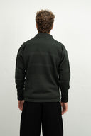 FISHERMAN sweater | høj hals, dark forest green
