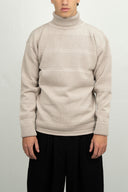 FISHERMAN sweater | høj hals, stone white