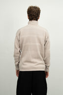 FISHERMAN sweater | høj hals, stone white