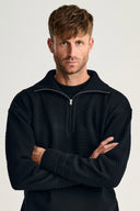 FISHERMAN short zip | kort lynlås, navy blue