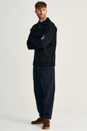 FISHERMAN short zip | kort lynlås, navy blue