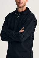 FISHERMAN short zip | kort lynlås, navy blue