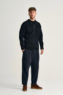 FISHERMAN full zip | lang lynlås, navy blue