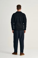 FISHERMAN full zip | lang lynlås, navy blue