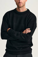 FISHERMAN crew neck | rund hals, black void