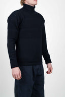 FISHERMAN sweater, navy blue