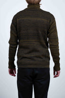 FISHERMAN sweater, dark army mix