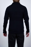 FISHERMAN short zip, navy blue