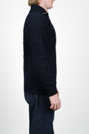 FISHERMAN short zip, navy blue