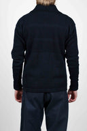 FISHERMAN short zip, navy blue