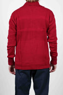 FISHERMAN full zip, deep red