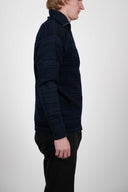 FISHERMAN full zip, triple blue mix