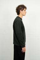 FISHERMAN-III sweater | høj hals, dark forest green