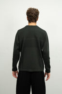 FISHERMAN-III sweater | høj hals, dark forest green