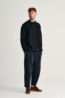 FISHERMAN-III full zip | lang lynlås, navy blue II