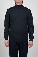 INTRO-II sweater | høj hals, dark mineral grey (f)