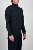 INTRO-II sweater | høj hals, dark mineral grey (f)