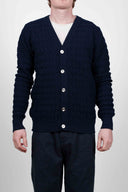 PRIVATE cardigan, compact blue