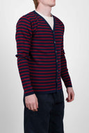 NAVAL cardigan, sea blue / deep red